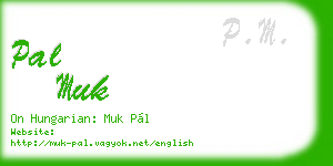 pal muk business card